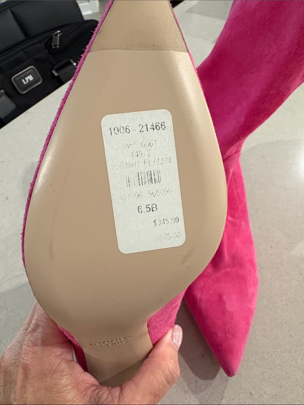 Stuart Weitzman hot pink suede sock booties 6.5 brand new never worn - Picture 4 of 5